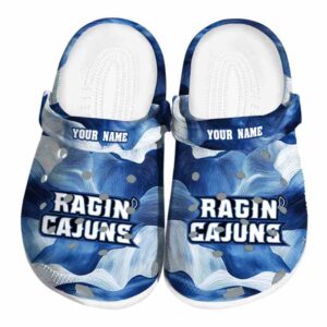 custom louisiana ragin cajuns ocean waves clog best selling