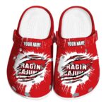 custom louisiana ragin cajuns splash motif background clog best selling
