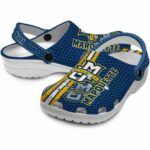 custom marquette golden eagles contrasting stripes clog best selling