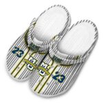 custom marquette golden eagles pinstripe pattern clog best selling