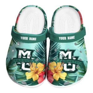 custom marquette golden eagles tropical vibes clog best selling