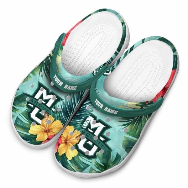 custom marquette golden eagles tropical vibes clog latest model