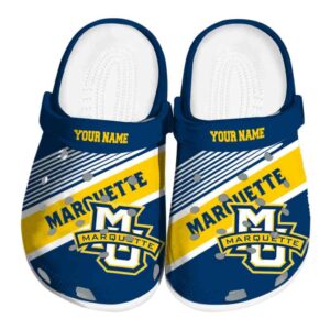 custom marquette golden eagles vibrant dual tone clog best selling