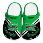 custom marshall thundering herd baseball motif clog best selling
