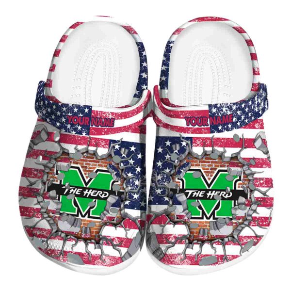 custom marshall thundering herd freedom splinter clog best selling