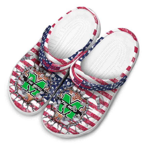 custom marshall thundering herd freedom splinter clog latest model