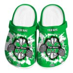 custom marshall thundering herd gripping hand clog best selling