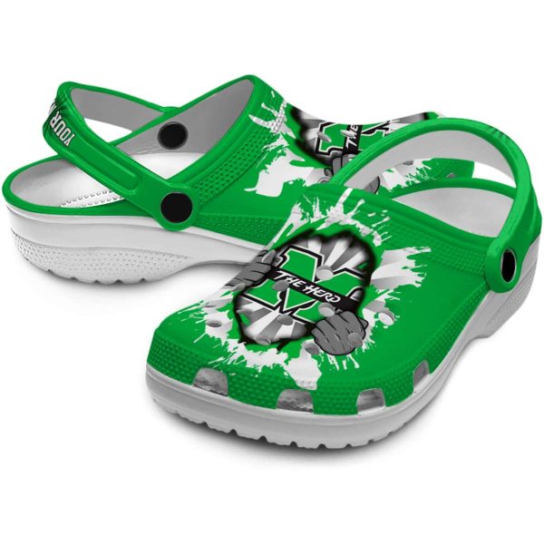 custom marshall thundering herd gripping hand clog high quality