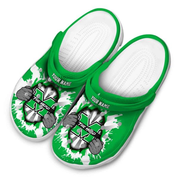 custom marshall thundering herd gripping hand clog latest model