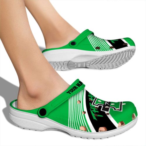 custom marshall thundering herd vibrant dual tone clog fashion forward