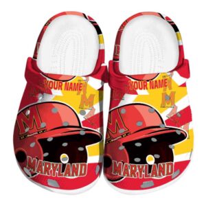 custom maryland terrapins baseball helmet clog best selling