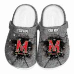 custom maryland terrapins cracked ground texture clog best selling