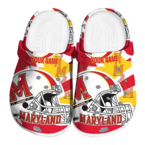 custom maryland terrapins football helmet clog best selling