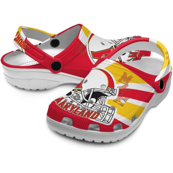 custom maryland terrapins football helmet clog high quality