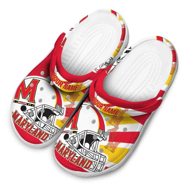 custom maryland terrapins football helmet clog latest model