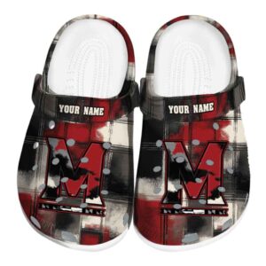 custom maryland terrapins plaid fusion clog best selling