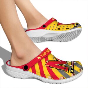 custom maryland terrapins star spangled graphic clog fashion forward