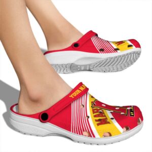 custom maryland terrapins vibrant dual tone clog fashion forward