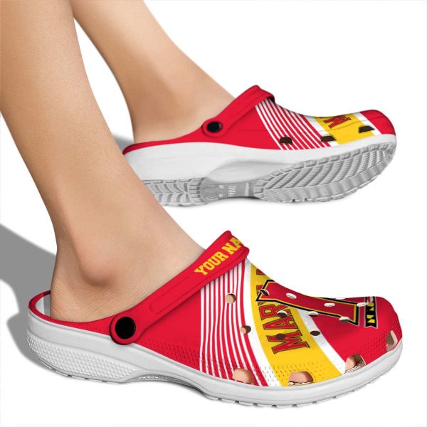 custom maryland terrapins vibrant dual tone clog fashion forward