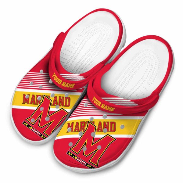 custom maryland terrapins vibrant dual tone clog latest model