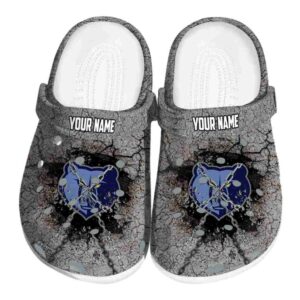 custom memphis grizzlies cracked ground texture clog best selling