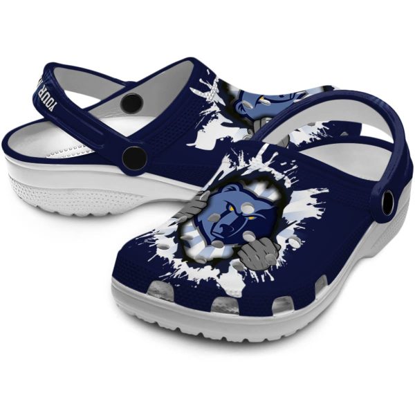 custom memphis grizzlies gripping hand clog high quality