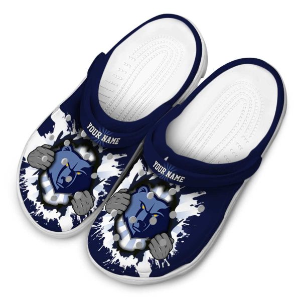 custom memphis grizzlies gripping hand clog latest model