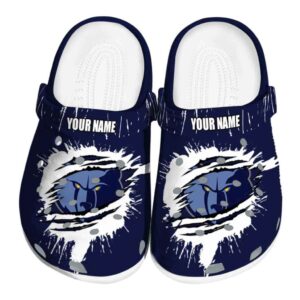 custom memphis grizzlies splash motif background clog best selling