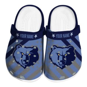 custom memphis grizzlies star spangled graphic clog best selling