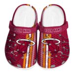 custom miami heat contrasting stripes clog best selling