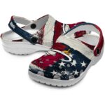 custom miami heat patriotic stripes clog best selling