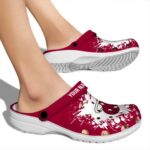 custom miami heat splatter background clog best selling