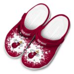 custom miami heat splatter background clog best selling