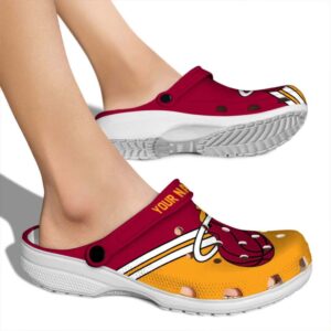 custom miami heat striped accents clog fashion forward