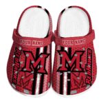 custom miami redhawks contrasting stripes clog best selling
