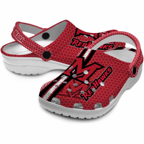 custom miami redhawks contrasting stripes clog high quality