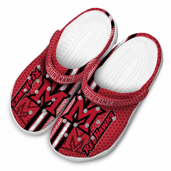 custom miami redhawks contrasting stripes clog latest model