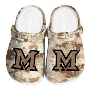 custom miami redhawks desert camo clog best selling