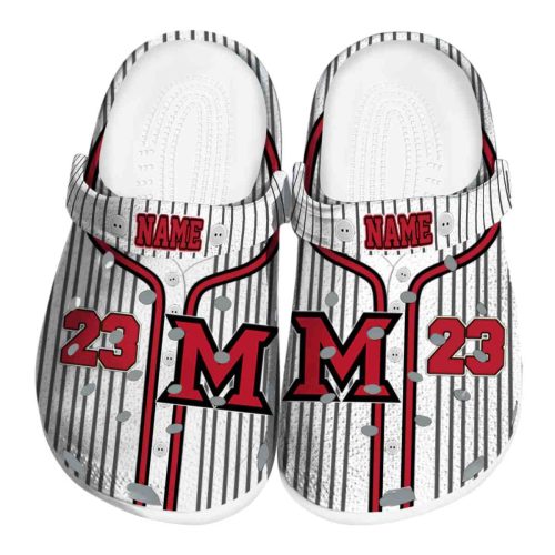 custom miami redhawks pinstripe pattern clog best selling