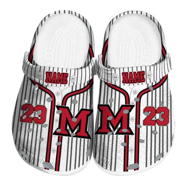 custom miami redhawks pinstripe pattern clog best selling