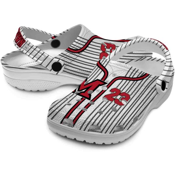 custom miami redhawks pinstripe pattern clog high quality