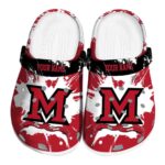 custom miami redhawks splatter pattern clog best selling