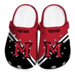 custom miami redhawks striped accents clog best selling