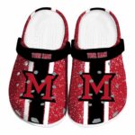 custom miami redhawks vertical stripes clog best selling