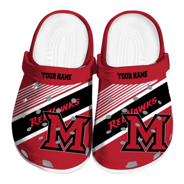 custom miami redhawks vibrant dual tone clog best selling