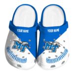 custom middle tennessee blue raiders baseball motif clog best selling