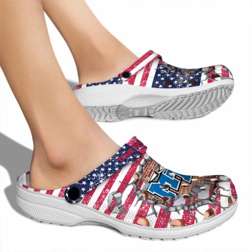 custom middle tennessee blue raiders freedom splinter clog fashion forward