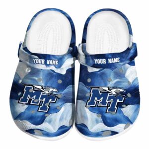 custom middle tennessee blue raiders ocean waves clog best selling