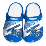 custom middle tennessee blue raiders vibrant dual tone clog best selling