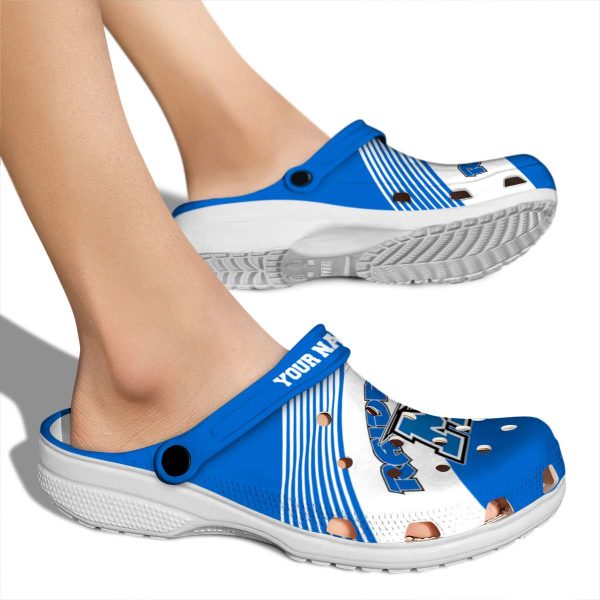 custom middle tennessee blue raiders vibrant dual tone clog fashion forward